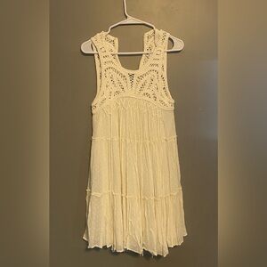 White fringe dress